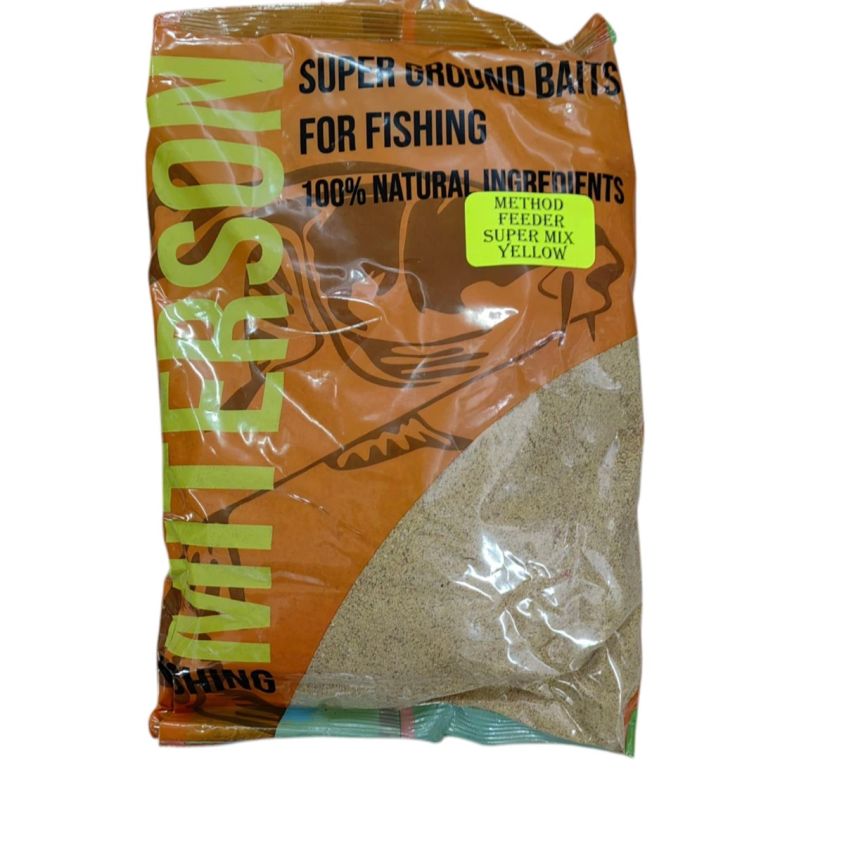 Захранка за риболов MITERSON Method Feeder Super Mix Yellow 1kg – фина структура и аромат на скопекс

