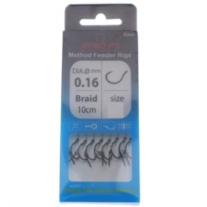 Вързани куки за метод фидер риболов PRO FL Method Feeder Rigs 8 броя