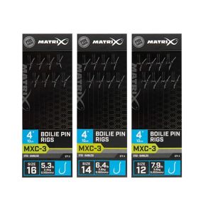 Вързани куки MATRIX MXC 3 BOILIE PIN RIGS 10 cm / 4 Ins