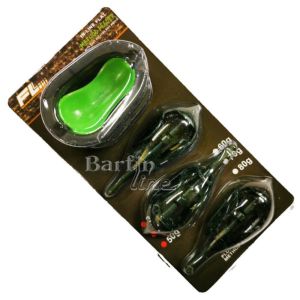 Комплект 3 броя метод фидер хранилки с преса FL 30гр / 40гр / 50гр