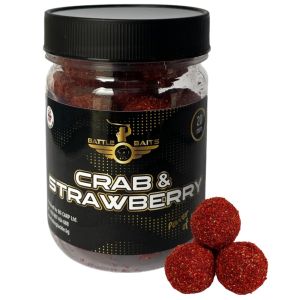 Протеинови топчета за риболов BATTLE BAITS Crab & Strawberry бавно разтворими 20mm 150g