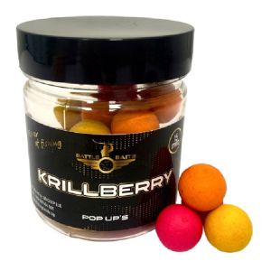 Топчета за риболов Pop Up BATTLE BAITS Krillberry - Крил и ягода 15mm 30g