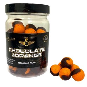 Протеинови топчета за риболов BATTLE BAITS Double Run Chocolate & Orange 50g