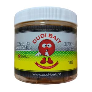 Протеиново топче за риболов Dudi Bait Tigernuts-Grass Carp Halfness Garlic 16mm с аромат на чесън, 100g – основно изображение