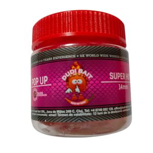 Плуващи топчета за риболов DUDI BAIT Pop Up Super Hot - Маслена киселина и Пипер 14mm 20g