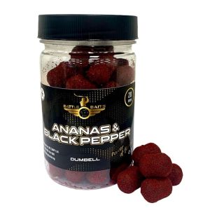 Дъмбели за риболов BATTLE BAITS Ananas & Black Pepper бързо разтворими 20mm 150g