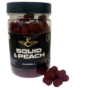 Дъмбели за риболов BATTLE BAITS Squid & Peach - Калмар и Манго Бързо разтворими 14mm 150g