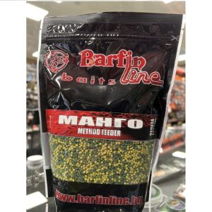 Метод фидер пелети за риболов Barfin Line Mango/Манго 2,3-2.5мм 600гр