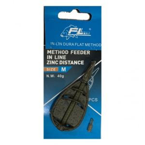 Метод фидер хранилка за риболов FL Method Feeder In Line ZINC Distance 