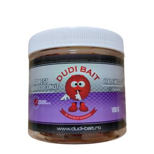 Критично балансирани топчета за риболов DUDI BAIT HookBait Forest Squid “Halfness” Coconut 16mm 100g
