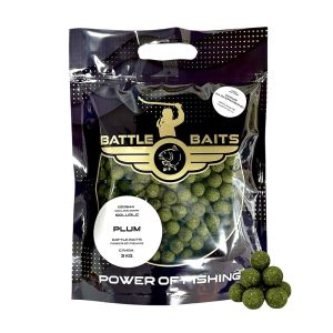 Протеинови топчета BATTLE BAITS Plum 20 мм за шаран, 3 кг – бойли за захранване