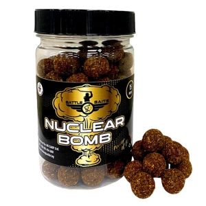 Протеинови топчета за риболов BATTLE BAITS Mini Boilies Nuclear Bomb Бавно разтворими 15mm 150g