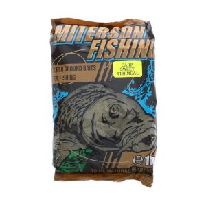 Захранка за риболов MITERSON Carp Sweet Fishmeal 1kg – тъмен цвят и аромат Sweet Fishmeal

