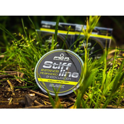 Плетен шок лидер за риболов PRO FL Stiff Line х8 100м