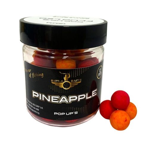 Топчета Pop Up BATTLE BAITS Pineapple – Ананас Fluo LED 12mm 30g