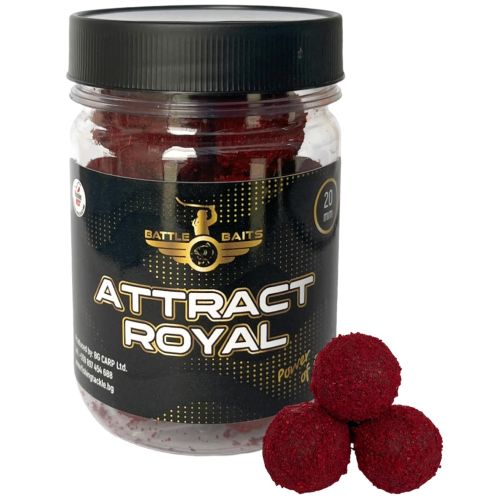 Протеинови топчета за риболов BATTLE BAITS Attract Royal бързо разтворими 20mm 150g