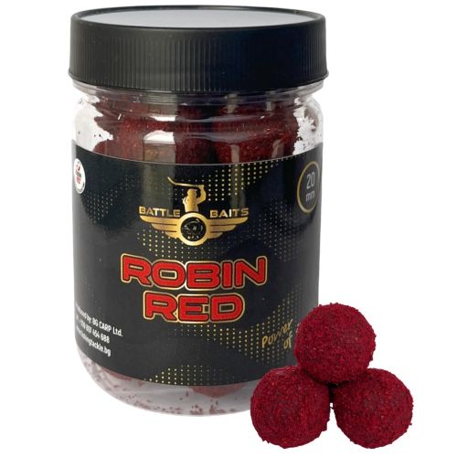 Протеинови топчета за риболов BATTLE BAITS Robin Red бавно разтворими 15mm 150g
