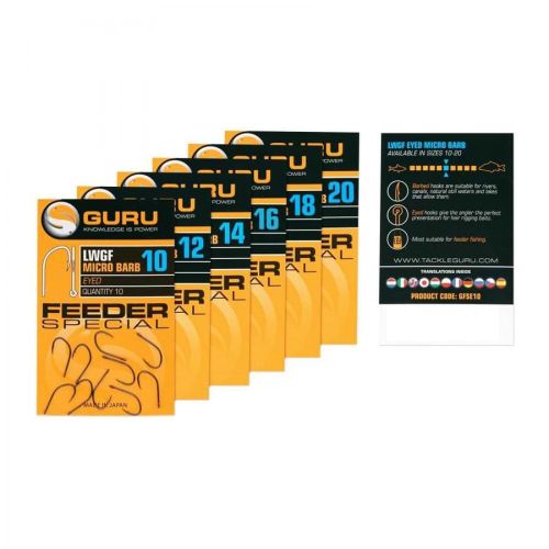 Куки за риболов GURU Feeder Special - Barbed / Eyed