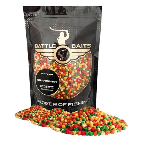 Пелети за риболов BATTLE BAITS Cranberry Червена Боровина 4mm 400g