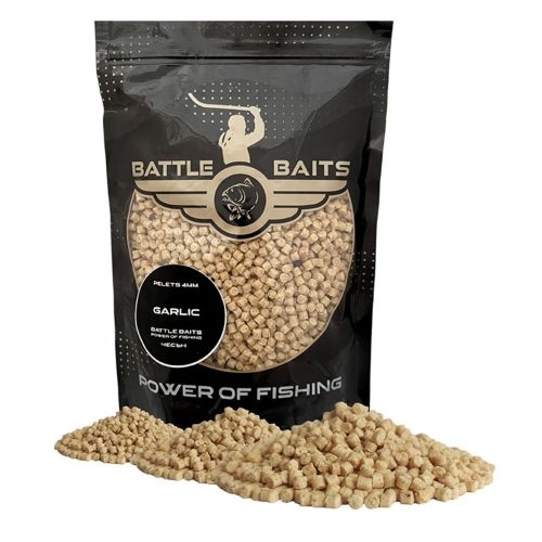 Пелети за риболов BATTLE BAITS Garlic Чесън 4mm 400g