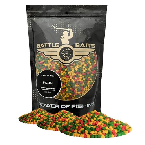 Пелети за риболов BATTLE BAITS Plum Слива 4mm 400g