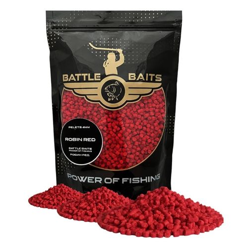 Пелети за риболов BATTLE BAITS Robin Red 4mm 400g