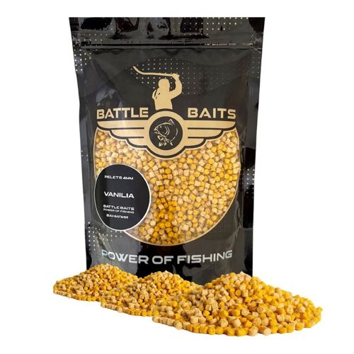 Пелети за риболов BATTLE BAITS VANILIA Ванилия 4mm 400g
