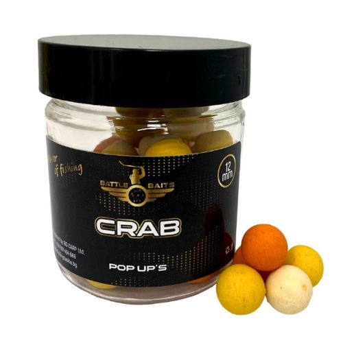 Топчета за риболов Pop Up BATTLE BAITS Crab- Рак 12mm 30g