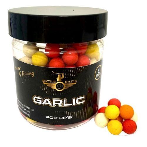 Топчета за риболов Pop Up BATTLE BAITS Garlic – Чесън 8mm 30g