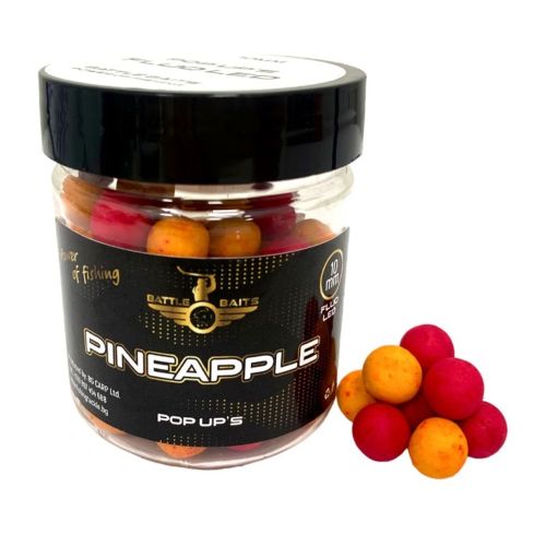 Топчета за риболов Pop Up BATTLE BAITS Pineapple – Ананас Fluo LED 10mm 30g