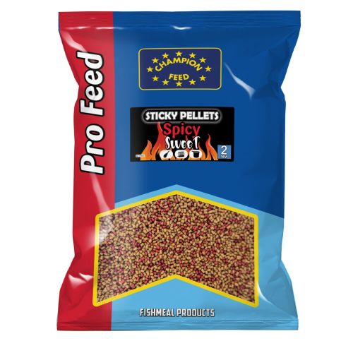 Пелети за риболов CHAMPION FEED Sticky Pellets 2mm Spicy Sweet 650g