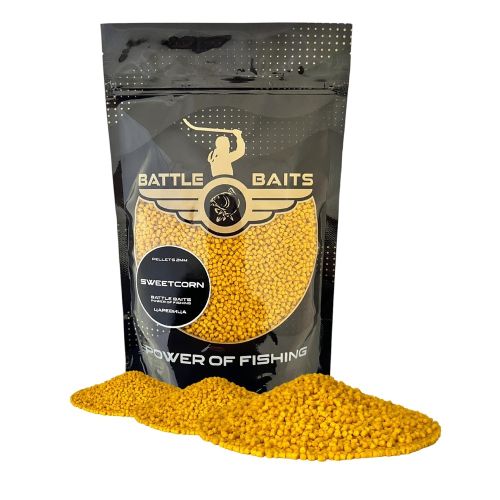 Пелети за риболов BATTLE BAITS Sweetcorn  Сладка царевица  2mm 400g
