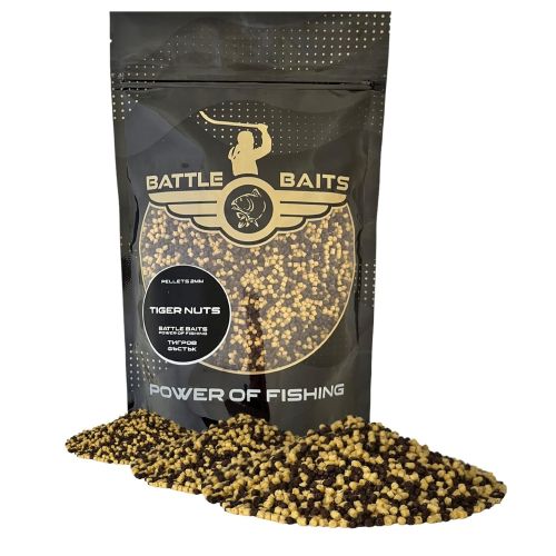 Пелети за риболов BATTLE BAITS Tiger Nuts Тигров Фастък 2mm 400g
