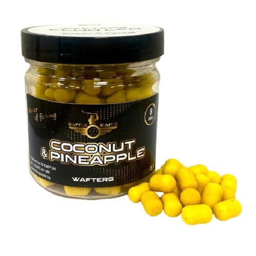 Дъмбели за риболов BATTLE BAITS Coconut & Pineapple - Кокос и Ананас FLUO LED 8mm 35g