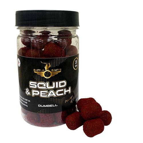 Дъмбели за риболов BATTLE BAITS Squid & Peach Бързо разтворими 20mm 150g