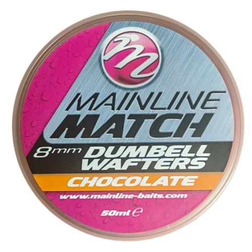 Фидер дъмбели за риболов MAINLINE Match Dumbell Wafters Chocolate 8mm 50ml