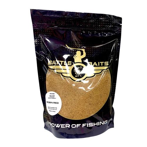 Фидер захранка за риболов BATTLE BAITS Method Feeder Robin Red 800gr