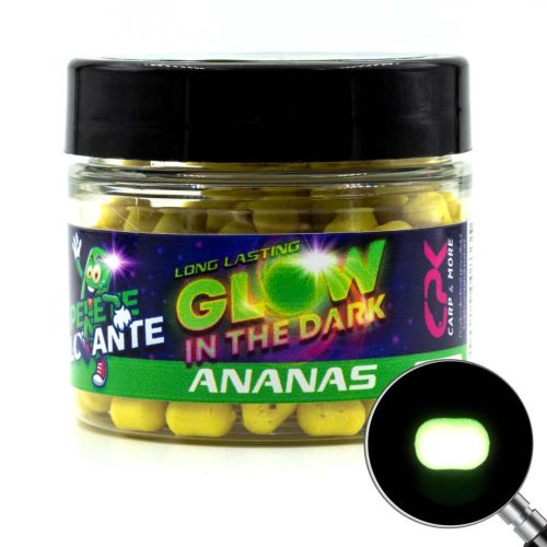 Плуващи дъмбели за риболов PELETE FLOTANTE FEEDER GLOW IN THE DARK ANANAS 6 MM (UV)