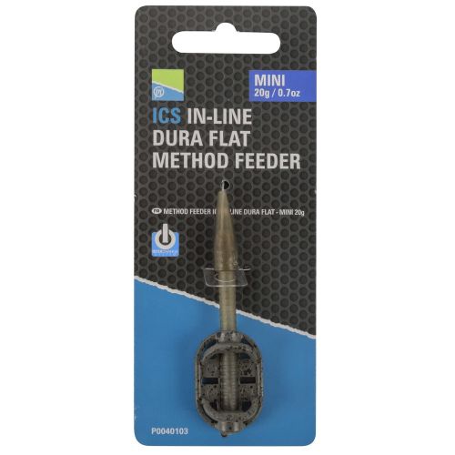 Метод фидер хранилки за риболов PRESTON ICS In Line Dura Flat Method Feeder Mini