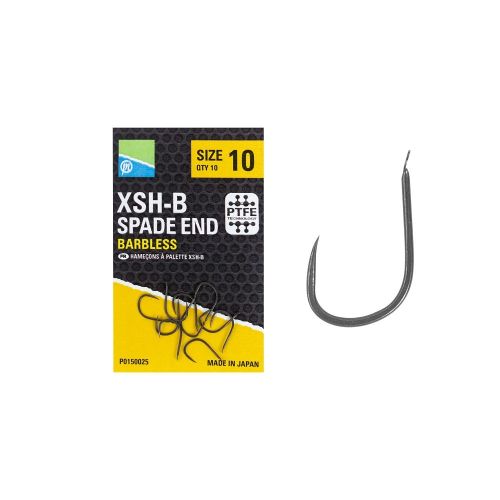 Куки за риболов PRESTON XSH-B Spade End - Barbless - без контра