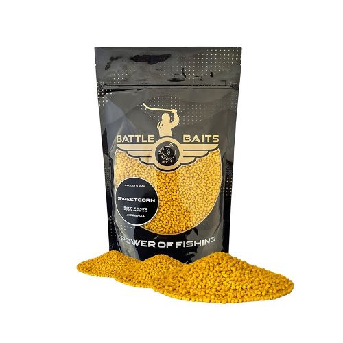 Пелети за риболов BATTLE BAITS Hot Fish Sweetcorn 2mm 400g