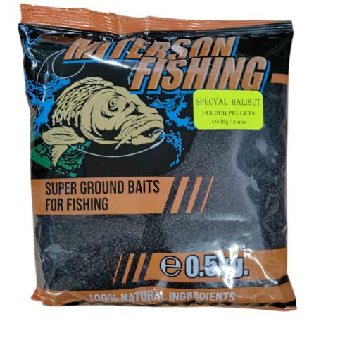 Пелети за риболов MITERSON Special Halibut Pellets 2mm 500g – аромат на халибут, 500 г опаковка