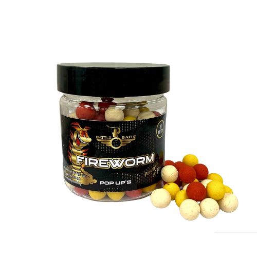 Плуващи топчета за риболов Pop Up BATTLE BAITS Fireworm 8mm 30g