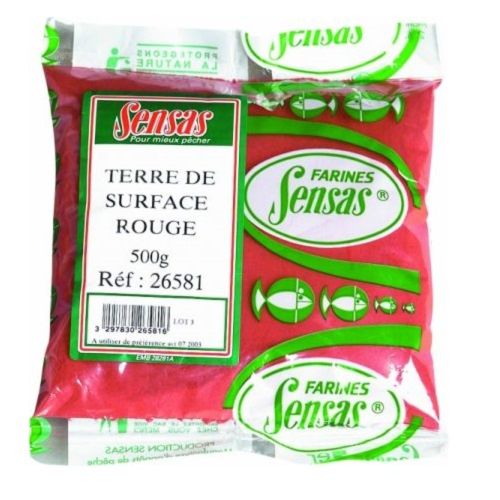 Глина  за риболов SENSAS Terre de Surface ROUGE / Червена