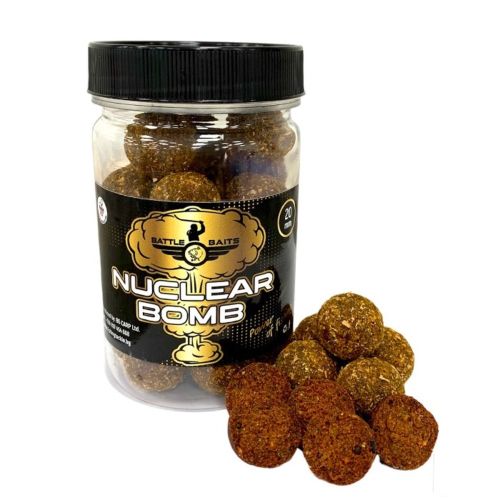 Протеинови топчета за риболов BATTLE BAITS Mini Boilies Nuclear Bomb Бавно разтворими 20mm 150g