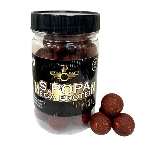 Протеинови топчета за риболов BATTLE BAITS S.POPA Mega Protein бързо разтворими 20mm 150g